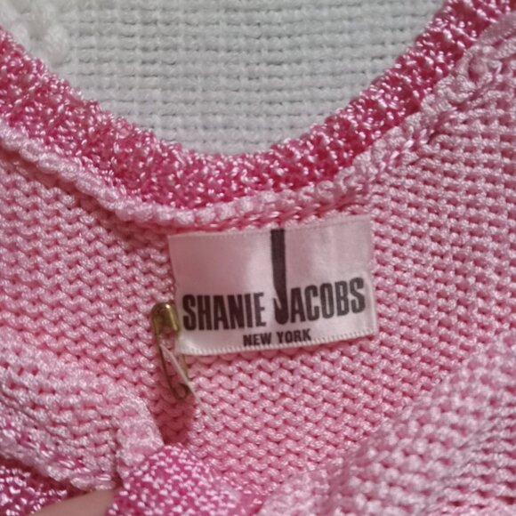 NWOT VINTAGE Shanie Jacobs Hand knit Crop Top - Picture 3 of 6